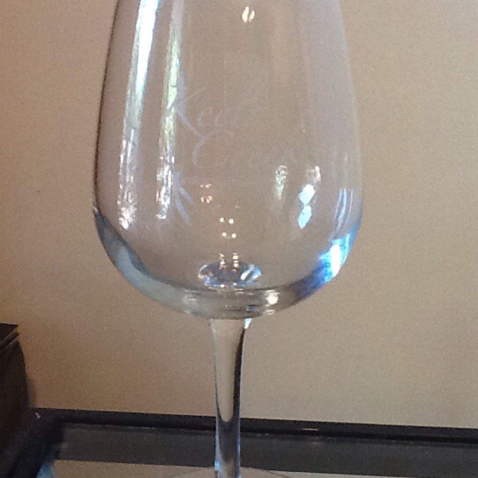 Large Logo Glass 12 oz Keels Creek Winery Eureka Springs, AR